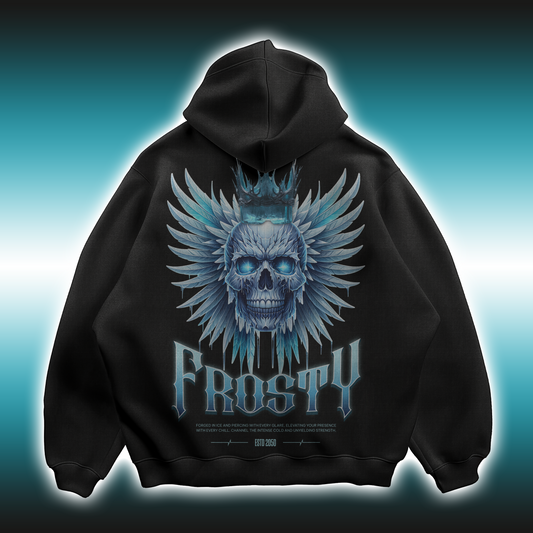 Frosty Skull Crown Hoodie – Ice King Edition