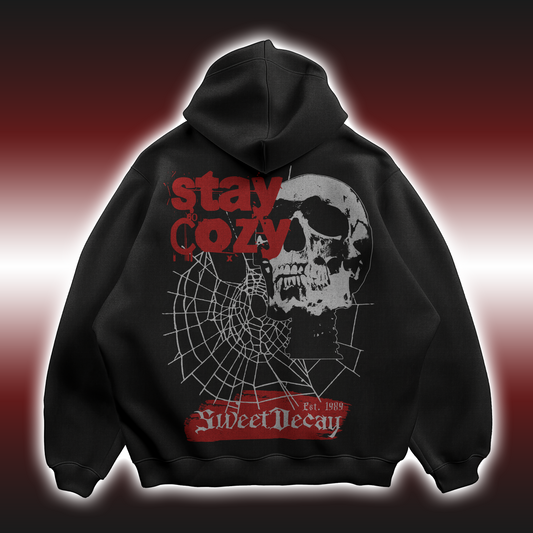 Stay Cozy Skull Hoodie – Sweet Decay Edition