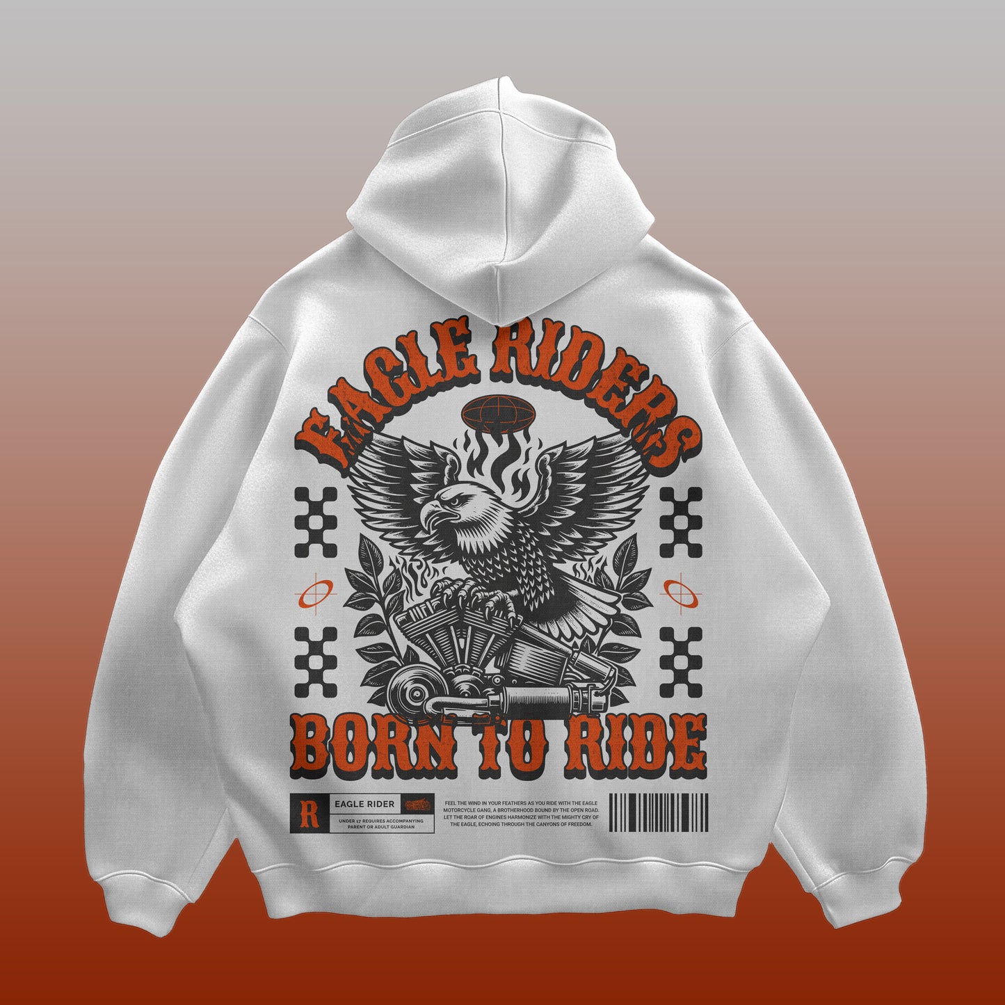 Eagle Riders Hoodie – Born to Ride